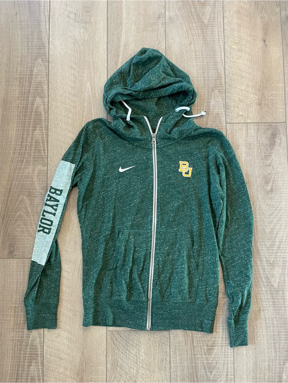 Nike Green Baylor Full-Zip Hoodie Jacket